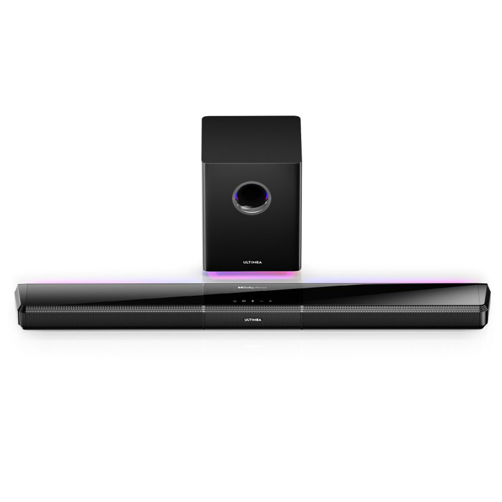 Ultimea Apollo S80 5.1 Soundbar, Smart APP Control, Dynamic Lighting Effects, RGB Light & Brightness Adjustment, 121 Preset EQ Matrices, Detachable Design