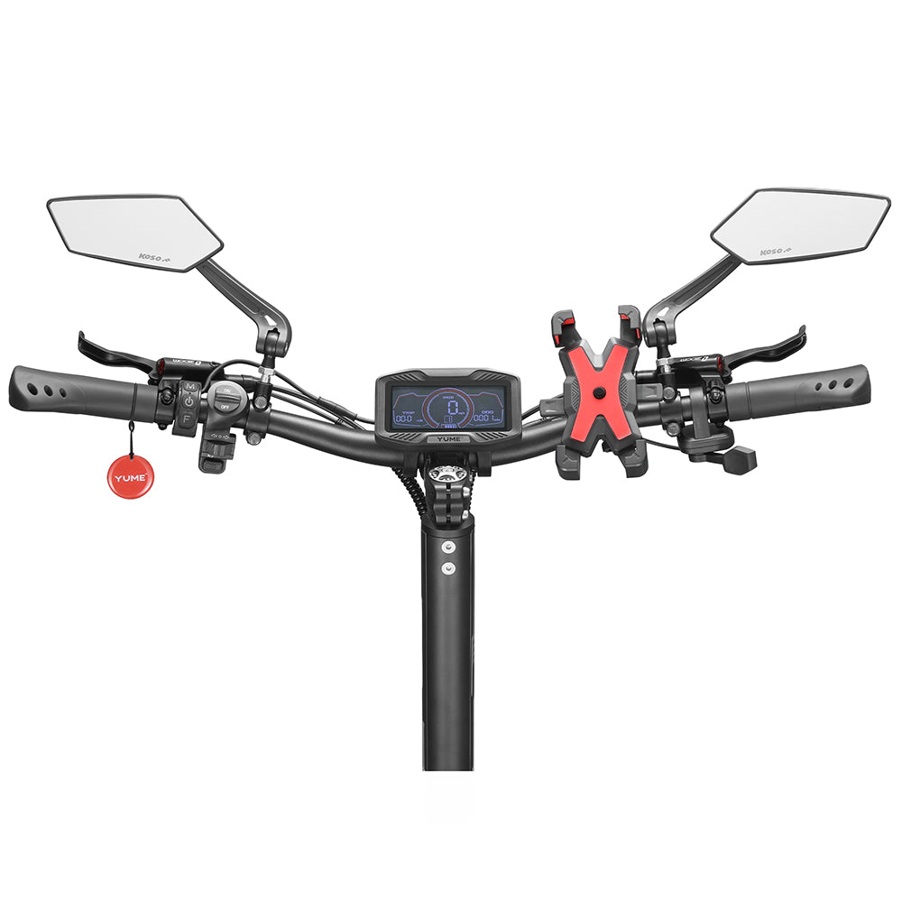 YUME HAWK Pro Electric Scooter, 10x4.5" Tubeless Road Tires 3000W*2 Motor 60V 30Ah Battery 80km/h Max Speed 100km Max Range 3 Gears Shift System Disc Brake Adjustable Hydraulic Suspension NFC APP Control