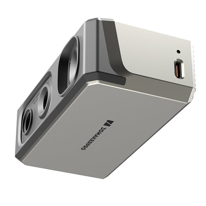 3DMakerpro Seal 3D Scanner, Blue Light Source, 0.01mm Accuracy, 0.05mm Resolution, 10fps Frame Rate, Visual Tracking, Anti-Shaking, 100x75mm Single Capture Range, 180-280mm Work Distance, 24-bit Color Scanning