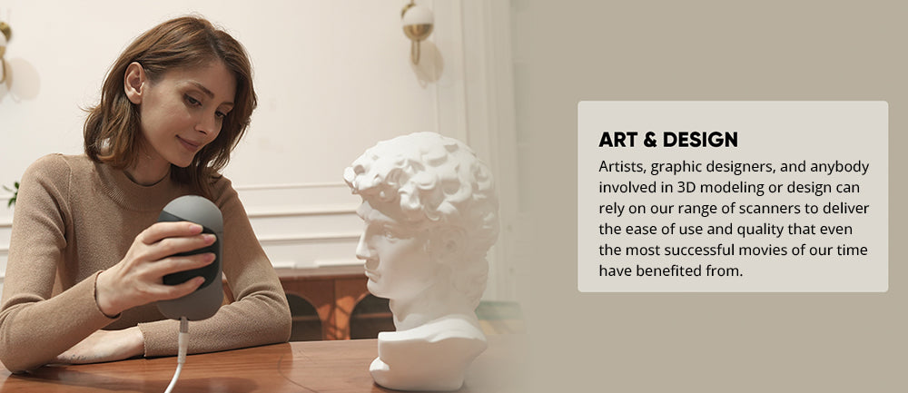 3D Makerpro Mole Standard 3D skener, presnosť 0,05 mm, rozlíšenie 0,1 mm, pracovná vzdialenosť 150–400 mm, s technológiou Multi-Spectral, podporuje skenovanie tvárí.