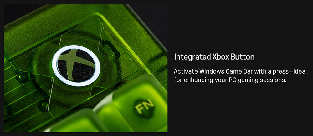 8BitDo Retro 87 Mechanická klávesnica Xbox Edition, 87 kláves, RGB podsvietenie, PCB s možnosťou výmeny za chodu, pripojenie cez Bluetooth/2.4G/USB-C, bezdrôtová herná klávesnica pre Windows a Android