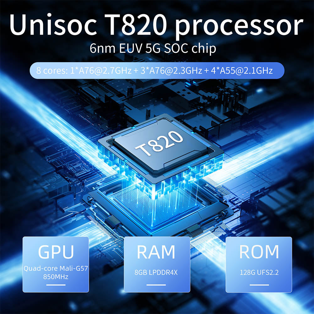 ANBERNIC RG 406H Game Console, Android 13, 4-inch 960*720 IPS Screen, Unisoc T820 Processor 8 Cores, 8GB LPDDR4X RAM 128GB UFS2.2 Storage, 3D Hall Joystick, Hall Trigger, 7 Hours Autonomy - Black