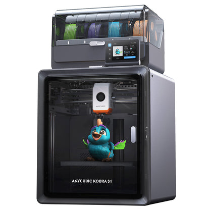 Anycubic Kobra S1 Combo 3D Printer, Up to 8-Color Printing, Ace Pro Color Engine, 600mm/s Ultra-Fast Speed, Auto-leveling, 320&#176;C Hotend, 44dB Ultra-Quiet, CoreXY Construction, 250*250*250mm