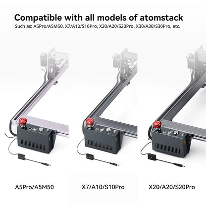 ATOMSTACK AIC1 Auto Air Assist Control System, WiFi Offline Work, 32-bit Motherboard, for S30 Pro/S20 Pro/S10 Pro/A5 Series