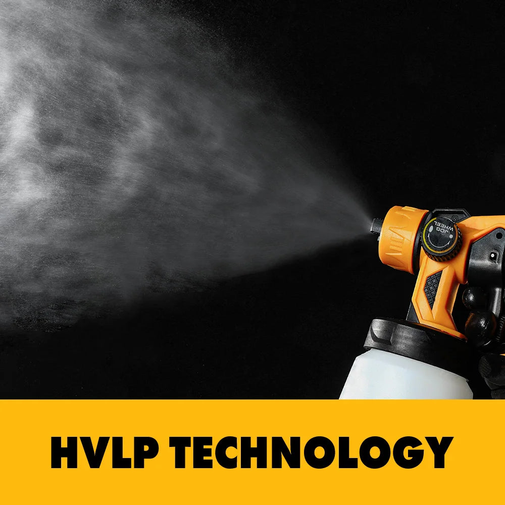 DEKO DKSG Séria HVLP Striekacia pištoľ na maľovanie Elektrické vysokotlakové airbrush náradie Batéria AC/DC akumulátorová striekačka pre jednoduché maľovanie