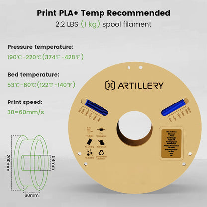 10KG Artillery PLA 3D Printing Filament