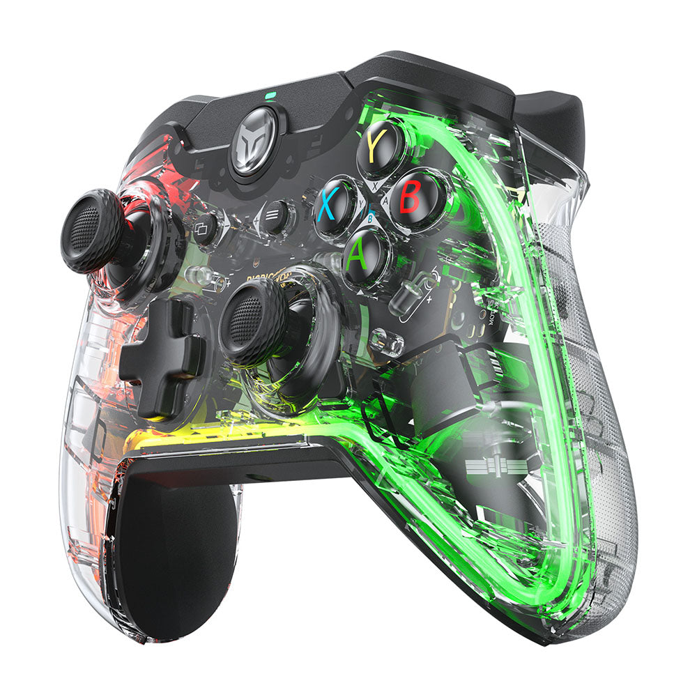 BIGBIG WON Rainbow Lite Wired Game Controller, RGB Light, Custom Buttons, Compatible with Switch / Windows 10 &amp; 11 PC