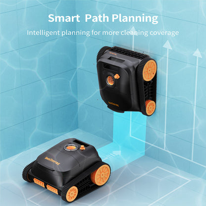 CoasTeering Nebula Cordless Robotic Pool Cleaner, 180min Runtime, Wall Climbing &amp; Waterline Cleaning, Brushless Motors, Smart Navigation, Cleaning Inground Pools up to 3229 Sq.ft