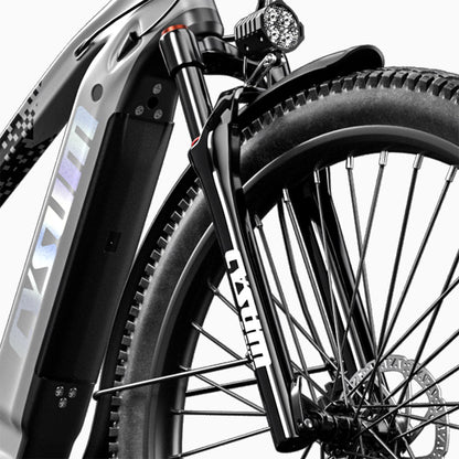 Cysum Speedy Electric Bike, 500W Motor, 48V 14AH Battery, 27.5*2.2-inch Tire, 40km/h Max Speed, 100km Range, Hydraulic Disc Brake, Suspension Fork, SHIMANO 7-speed, LCD Display