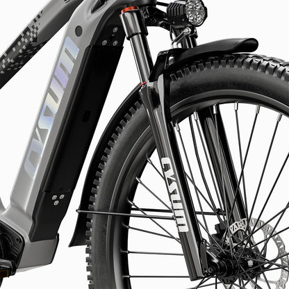 Cysum Speedy Electric Bike, 500W Motor, 48V 14AH Battery, 27.5*2.2-inch Tire, 40km/h Max Speed, 100km Range, Hydraulic Disc Brake, Suspension Fork, SHIMANO 7-speed, LCD Display