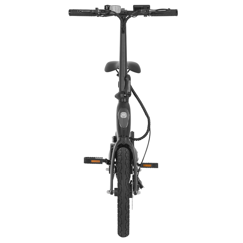 DYU A16 Electric Bike, 250W Motor, 36V 10Ah Battery, 16-inch Tire, 25km/h Max Speed, 55km Range, Dual Disc Brakes - Black