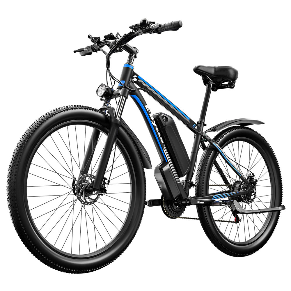 E&#183;Bycco E8 Electric Bike, 750W Motor, 48V 17.5Ah Battery, 29-inch Tire, 55km/h Max Speed, 105km Range, Mechanical Disc Brake, Front Suspension Fork, Shimano 21-speed, LCD Display