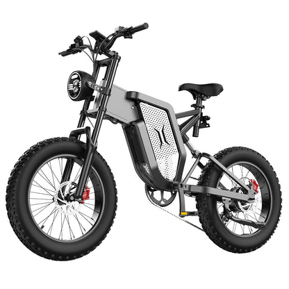 EKXBIKE X20 Electric Bike, 2000W Motor, 48V 35AH Battery, 20*4.0-inch Fat Tire, 55km/h Max Speed, 150km Range, Hydraulic Brake, Hydraulic Shock Absorber, Shimano 7-Speed