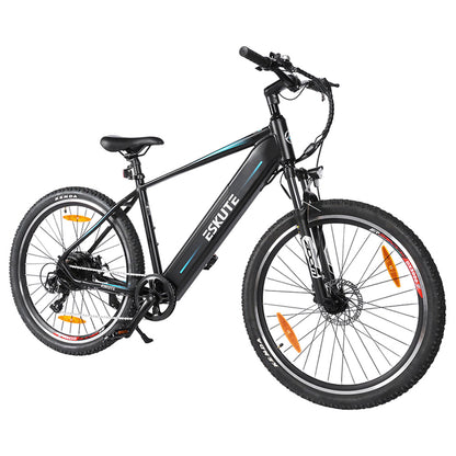 ESKUTE ES-27.5-SD Electric Bike, 250W BAFANG Motor, 36V 14.5Ah Battery, 27.5*2.1&quot; Tires, 25km/h Max Speed, 120km Range, Suspension Fork, SHIMANO 7-speed, LCD Display