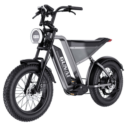 GUNAI-Y Electric Bike, 1000W Motor, 48V 18Ah Battery, 20*4.0-inch Fat Tires, 60km/h Max Speed, 100km Range, Hydraulic Disc Brake, Front &amp; Rear Suspension, Shimano 7-Speed