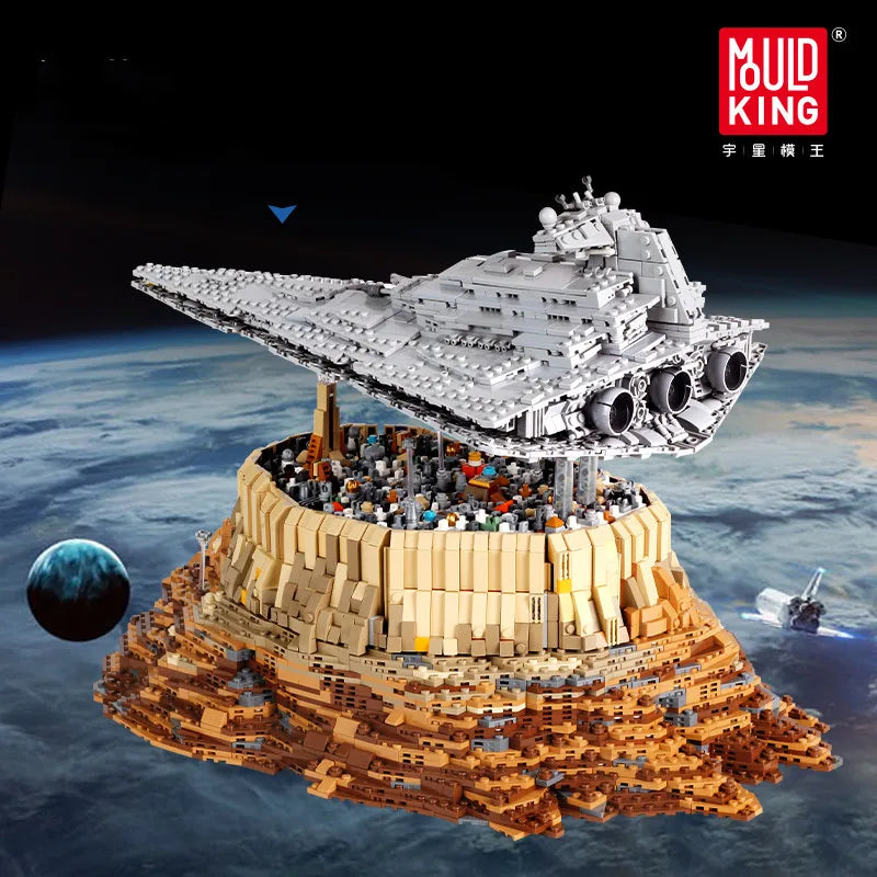 MOLD KING MOC Hviezdny torpédoborec Výletná loď The Empire Over Jedha City Model Set Stavebné kocky Hračky z tehál Pre deti Darčeky