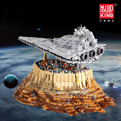 MOLD KING MOC Hviezdny torpédoborec Výletná loď The Empire Over Jedha City Model Set Stavebné kocky Hračky z tehál Pre deti Darčeky