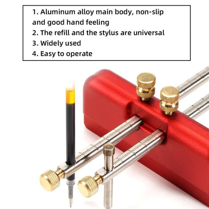 HONGDUI SG01 Woodworking Double Rod Scraper, Mortise Gauge, Aluminum Alloy