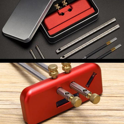 HONGDUI SG01 Woodworking Double Rod Scraper, Mortise Gauge, Aluminum Alloy