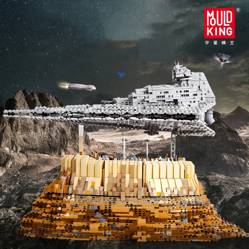 MOLD KING MOC Hviezdny torpédoborec Výletná loď The Empire Over Jedha City Model Set Stavebné kocky Hračky z tehál Pre deti Darčeky
