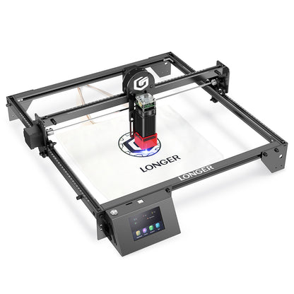 LONGER RAY5 5W Laser Engraver, 32-Bit Chipset, WIFI Connection, 3.5&quot; Touch Screen &amp; Offline Carving, 0.08x0.08mm Spot, 10000mm/min Max Speed, 400mmx400mm
