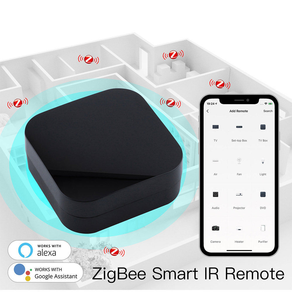 MoesHouse R11 Tuya ZigBee Smart IR Remote Control, Universal Infrared Remote Controller for Smart Home