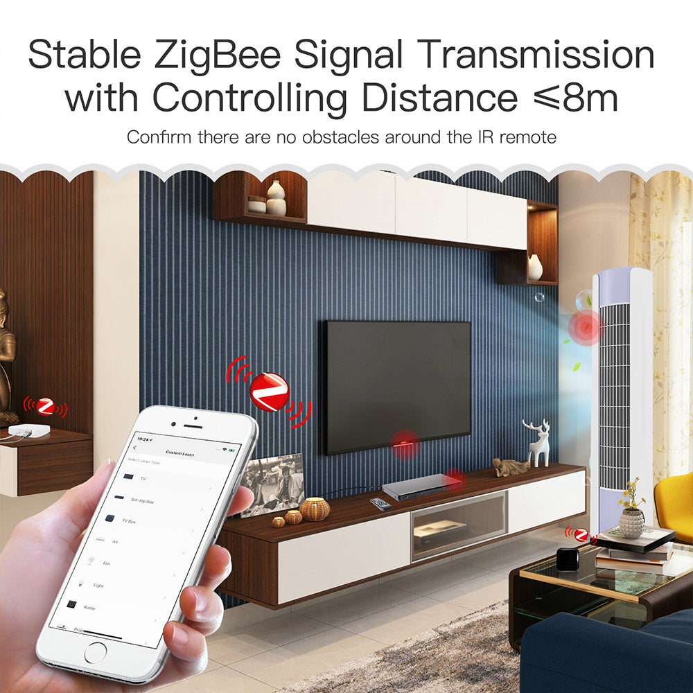 MoesHouse R11 Tuya ZigBee Smart IR Remote Control, Universal Infrared Remote Controller for Smart Home