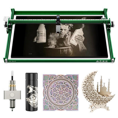 NEJE Max 4 Laser Engraver Cutter, 11W Laser Power, E40 Laser Module, Auto Air-Assist, 0.06*0.06mm Focus, 4-Axis Control, GRBL Wireless Control, Motor Driver Z Axis, Works Vertically, 750*460mm