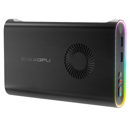 (Free Gift OCulink Cable Bag Cleaning Tool) One Netbook ONEXGPU e-GPU Dock with AMD Radeon RX 7600M XT GPU, 8GB Storage, 1*Oculink 1*USB-C 4.0 2*HDMI 2*DP 2*USB-A 3.2 1*M.2 2280 1*RJ45, 100W Reverse Charging, RGB Light Effects-Manufacturer OneXPlayer