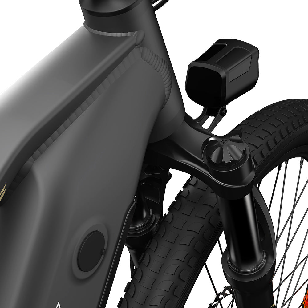 PVY Power Electric Bike 1000W Motor 48V 16.5Ah Battery 100km Range 27.5*2.1-inch Tire Hydraulic Disc Brake Shock Absorbing Fork SHIMANO 7-speed IP66 Waterproof - Grey