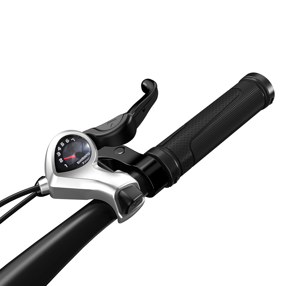 PVY Power Electric Bike 1000W Motor 48V 16.5Ah Battery 100km Range 27.5*2.1-inch Tire Hydraulic Disc Brake Shock Absorbing Fork SHIMANO 7-speed IP66 Waterproof - Grey
