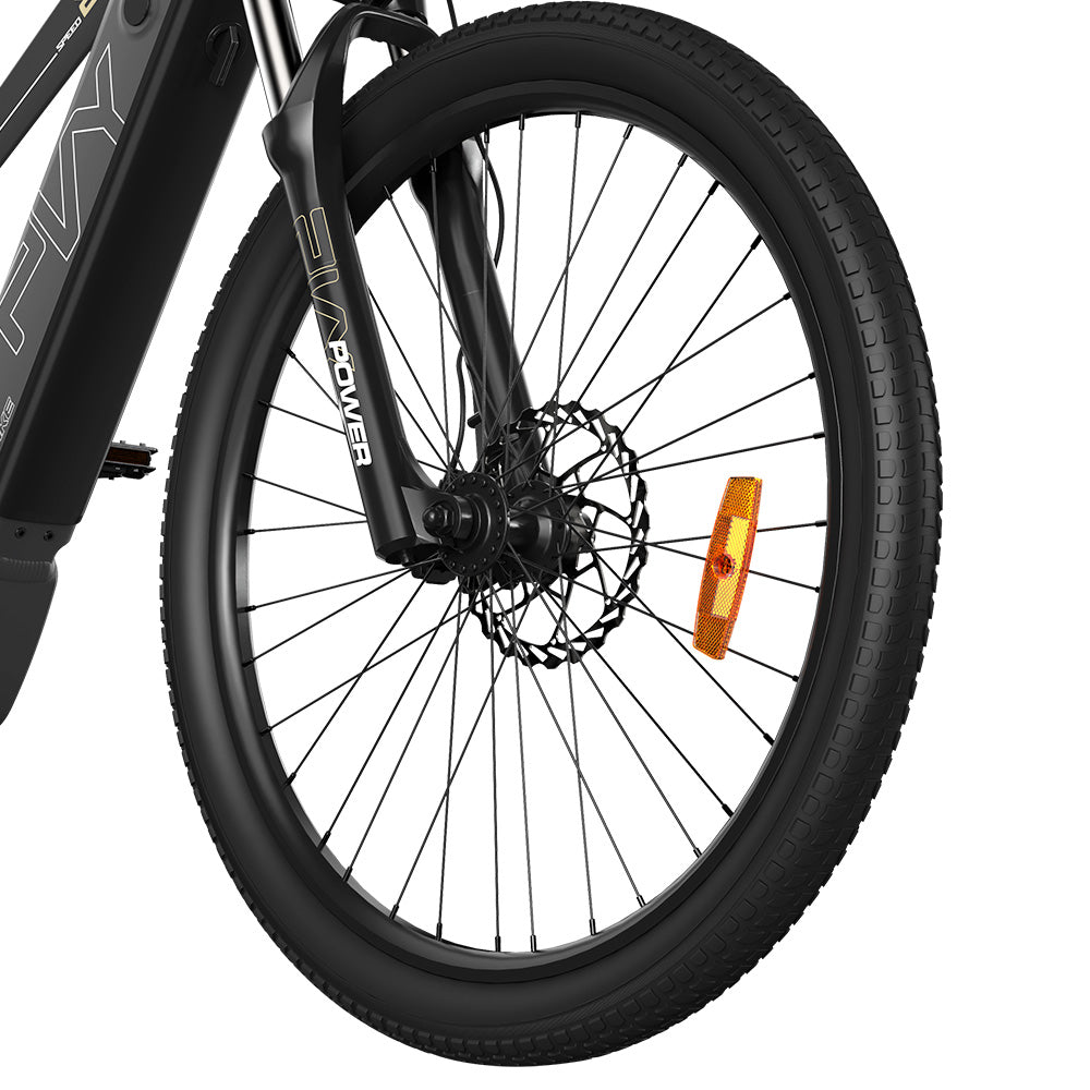 PVY Power Electric Bike 1000W Motor 48V 16.5Ah Battery 100km Range 27.5*2.1-inch Tire Hydraulic Disc Brake Shock Absorbing Fork SHIMANO 7-speed IP66 Waterproof - Grey
