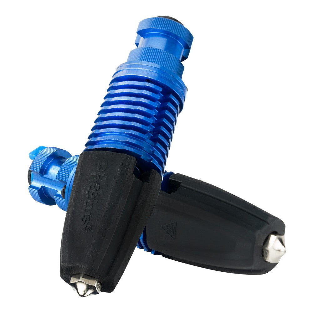 Phaetus Rapido 2.0 UHF Hotend, for Prusa 3D Printers and Volcano and V6 Nozzle, 350 Celsius Max Printing Temperature, Compatible with Thermoplastic Filaments and Composite Materials - Blue