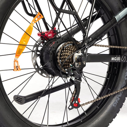 Ridstar H26 Pro Electric Bike, 26*4.0 inch All-terrain Fat Tires 1000W Motor 48V 23Ah Battery 58km/h Max Speed 120km Max Range Oil Brake