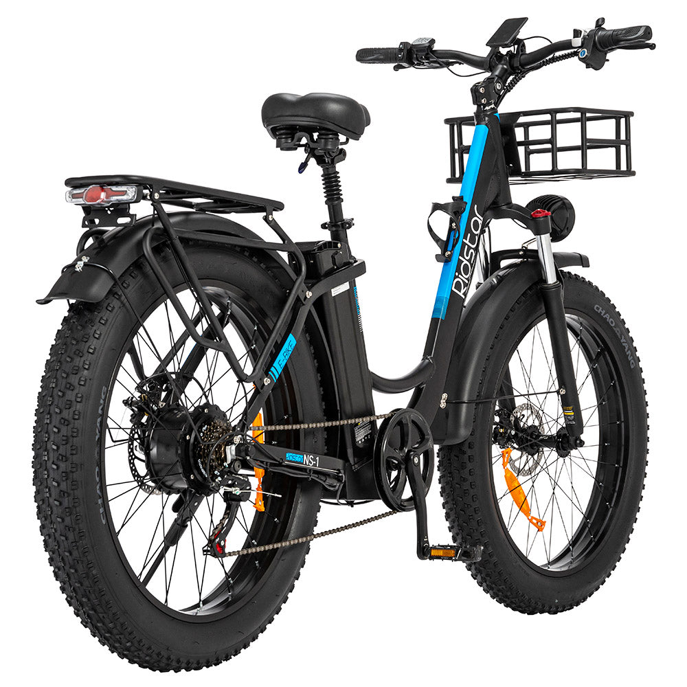 Ridstar MN26 Electric Bike, 750W Motor 26*4.0&#39; Fat Tire, 48V 20Ah Battery, 58km/h Max Speed, 90km Max Range, Shimano 7-speed, Mechanical Disc Brake