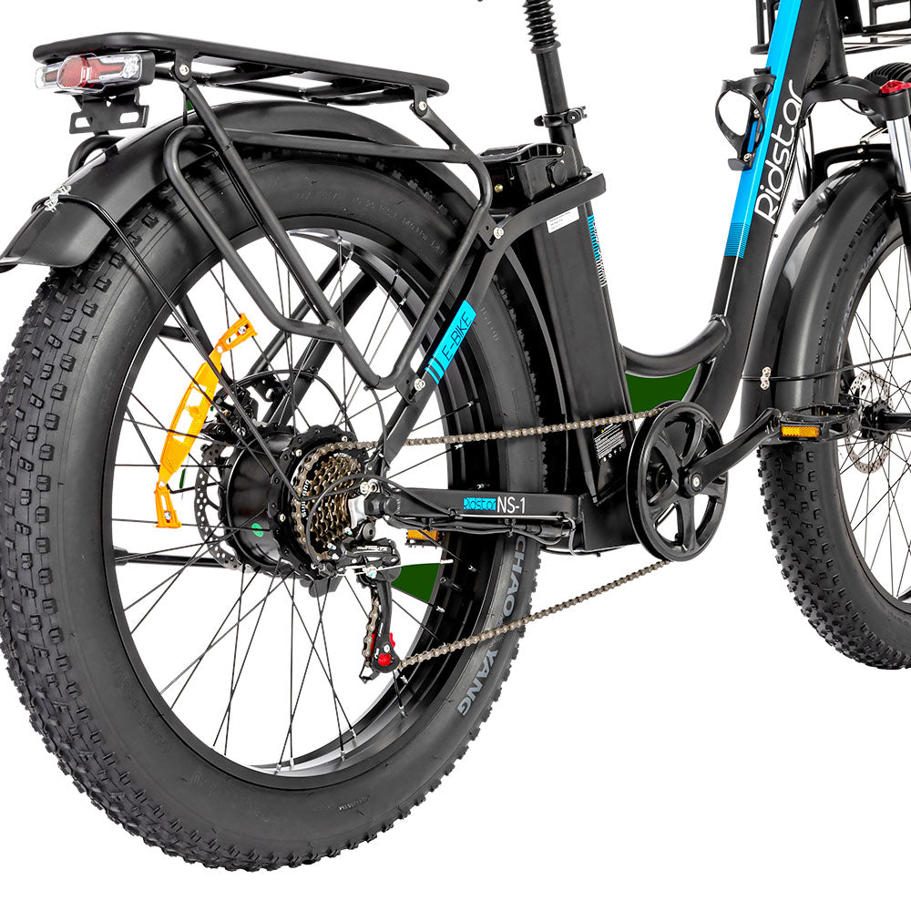 Ridstar MN26 Electric Bike, 750W Motor 26*4.0&#39; Fat Tire, 48V 20Ah Battery, 58km/h Max Speed, 90km Max Range, Shimano 7-speed, Mechanical Disc Brake