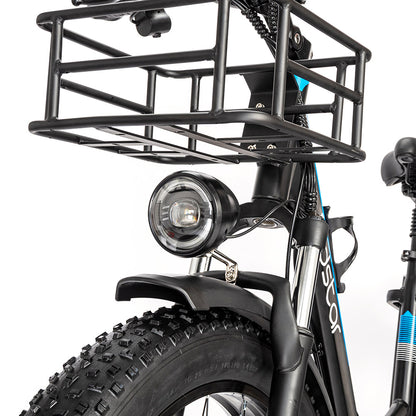 Ridstar MN26 Electric Bike, 750W Motor 26*4.0&#39; Fat Tire, 48V 20Ah Battery, 58km/h Max Speed, 90km Max Range, Shimano 7-speed, Mechanical Disc Brake