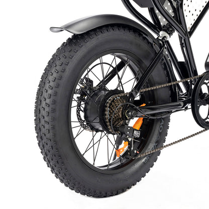 Ridstar Q20 Mini Electric Bike, 1000W Motor, 48V 15AH Battery, 20*4.0 inch Fat Tires, 40km/h Max Speed, 80km Range, Front Suspension Fork, Mechanical Disc Brakes