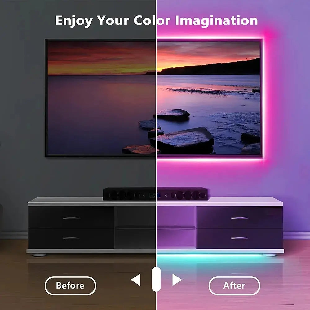 5V RGB 5050 LED svetelný pás USB infračervené diaľkové ovládanie Flexibilná lampa Páska Páska Dióda Pre Festival Party TV Stôl Spálňa