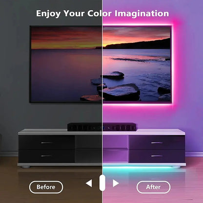5V RGB 5050 LED svetelný pás USB infračervené diaľkové ovládanie Flexibilná lampa Páska Páska Dióda Pre Festival Party TV Stôl Spálňa