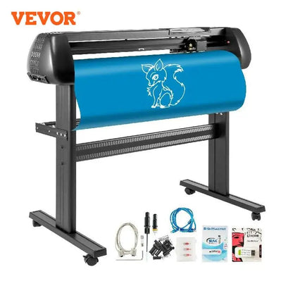 VEVOR 28-palcový vinylový rezací stroj Podlahový stojan Vinylový plotter Nastaviteľná rýchlosť sily Digitálne ovládanie Port USB na výrobu nápisov