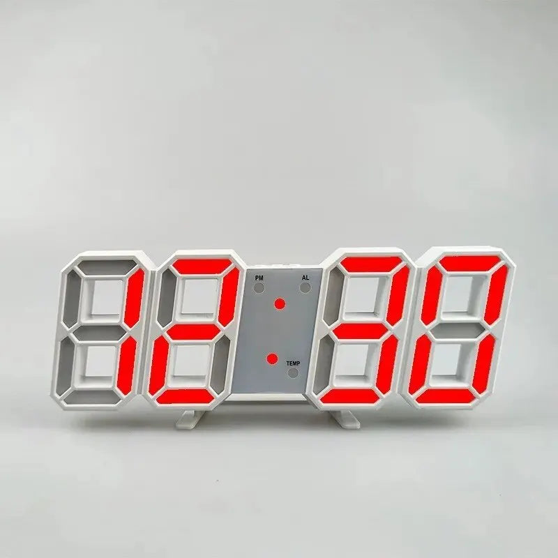 3D mini hodiny LED digitálne nástenné hodiny Stolové hodiny Elektronický budík Hodiny do obývačky Nástenné hodiny pre domácich majstrov