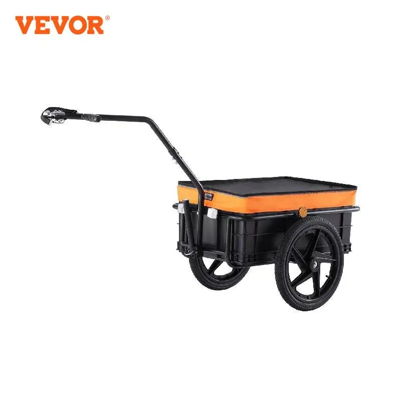 VEVOR 88 lbs Príves na nákladný bicykel Vozík na bicykel Skladací úložný priestor so 16" kolesami a bezpečnými odrazkami Vhodné pre 24" až 28" kolesá