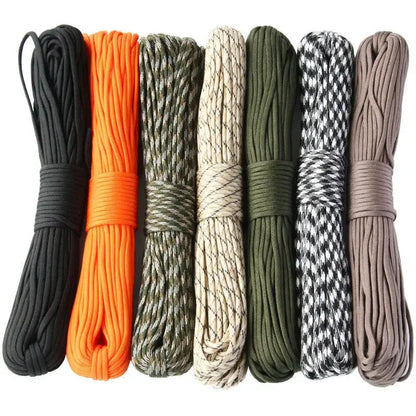 7-jadrové lano 550 Paracord 5 15 30 M Šnúra s priemerom 4 mm Pre vonkajšie kempovanie Prežitie Lanyard Padák Turistický stan Príslušenstvo