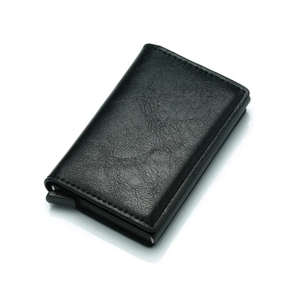 Hliníková peňaženka RFID pre mužov Peňaženka Peňaženka z uhlíkových vlákien Men Business Tenká tenká inteligentná peňaženka Držiak kreditnej karty Puzdro na poznámky