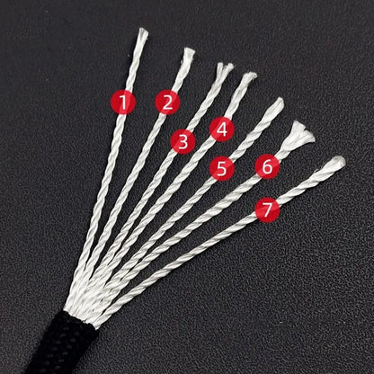 7-jadrové lano 550 Paracord 5 15 30 M Šnúra s priemerom 4 mm Pre vonkajšie kempovanie Prežitie Lanyard Padák Turistický stan Príslušenstvo