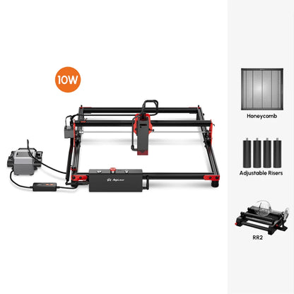 AlgoLaser DIY súprava Laser Master 2 Laserový gravírovací stroj s výkonom 10 W Laserová rezačka a gravírka na drevo a kov 40x40 cm