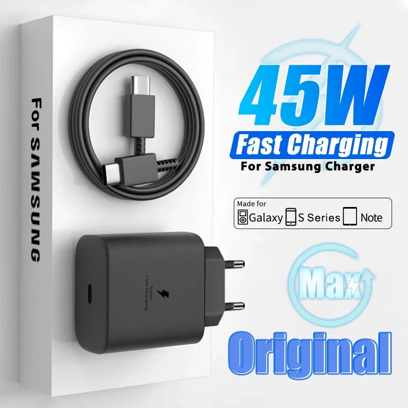 45W USB C nabíjačka Originálna nabíjačka PD Fast Charge pre Samsung Galaxy S22 S23 A54 Ultra Xiaomi 13 11 adaptér nabíjačky mobilného telefónu