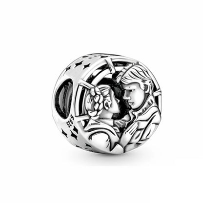 Disney Stitch Marvel Rescuer Korálky Star Charms Wars pre originál Pandora 925 mincový strieborný náramok náhrdelník pre ženy šperky