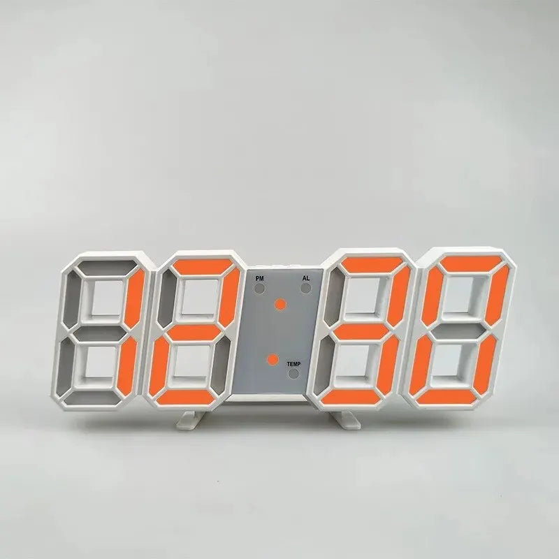 3D mini hodiny LED digitálne nástenné hodiny Stolové hodiny Elektronický budík Hodiny do obývačky Nástenné hodiny pre domácich majstrov